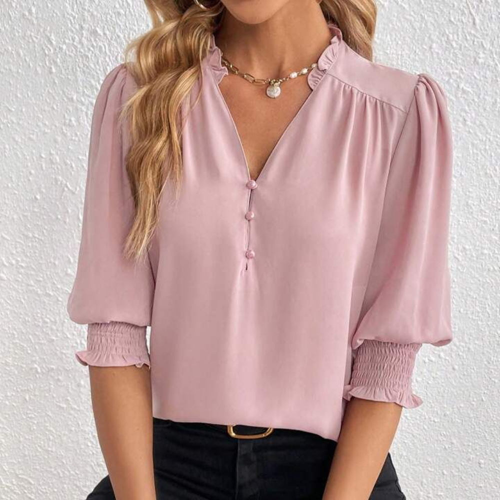 Blusa gola franzida PDF Ref. 1006