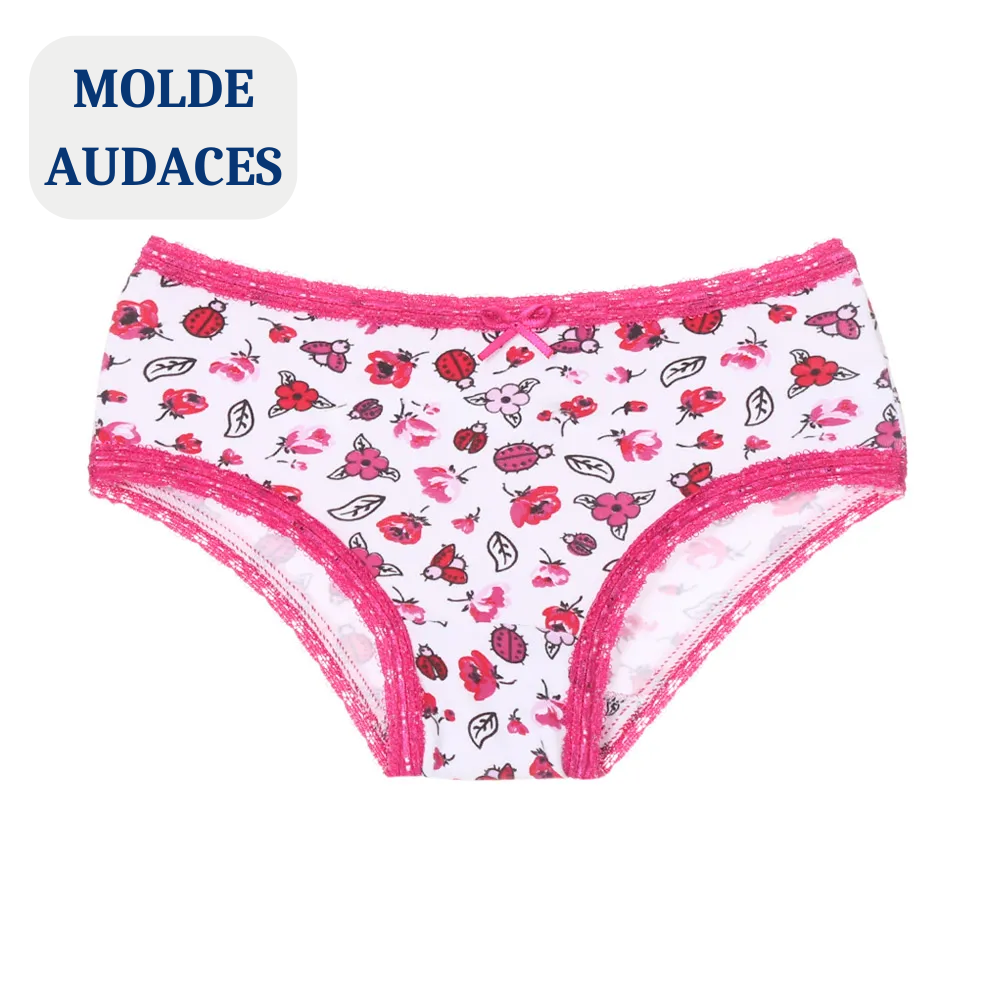 Molde para calcinha infantil de algodão AUDACES Ref. 6002