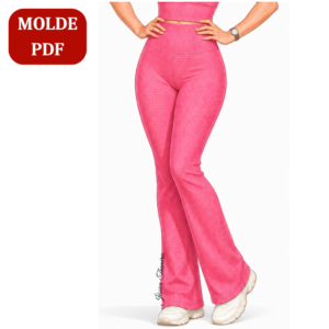 Molde calça legging flare PDF Ref. EF002