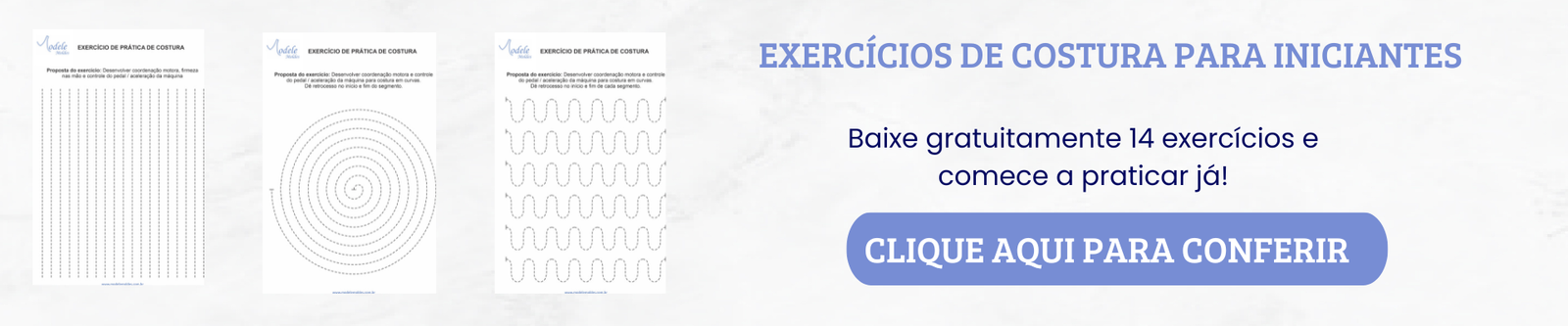 Banner gráfico de costura