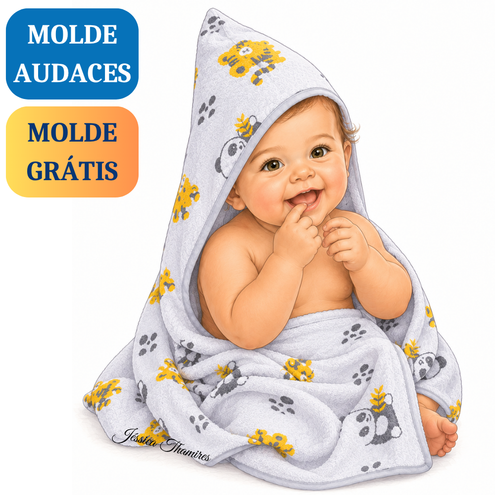 Molde toalha bebê AUDACES Ref. 7006